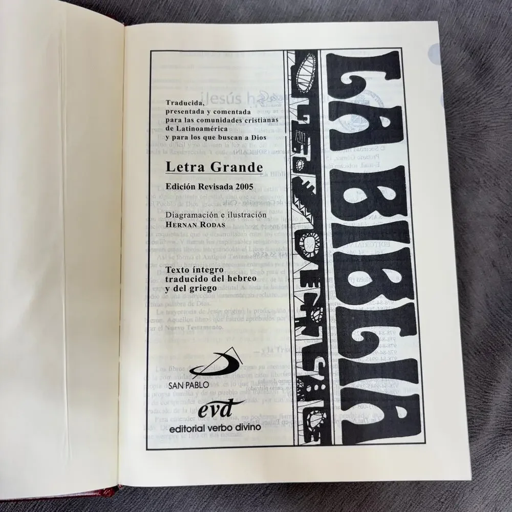 Biblia Catolica Latinoamericana Letra Grande Español Latin America Catholic Bibl